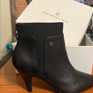 Bandolino Black Heeled Ankle Boots
